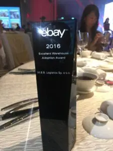 eBay 2016 Excellent Warehouse Adoption Award